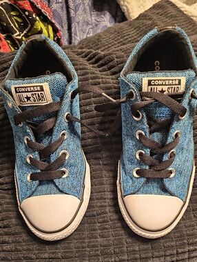 Converse Kids Blue Low Top All Star Sneakers
